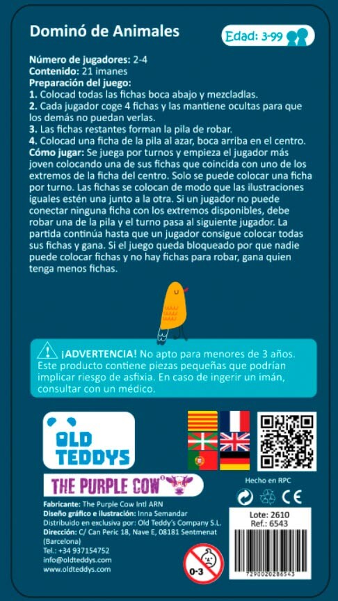 Dominó de animales magnético - Imagen 2